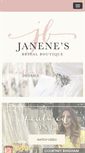 Mobile Screenshot of janenesbridal.com